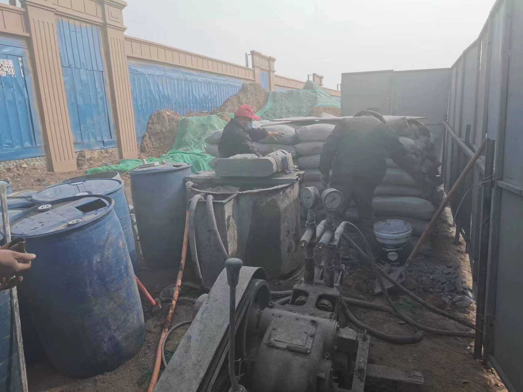 北海街道地基沉降注浆加固